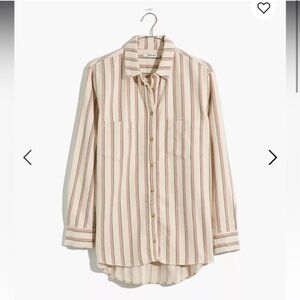 Madewell Flannel Sunday Shirt in Claxton Stripe